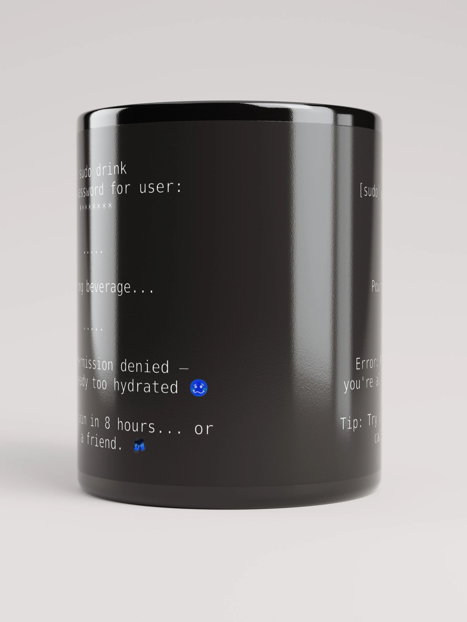 Black Mug - sudo drink product image (5)