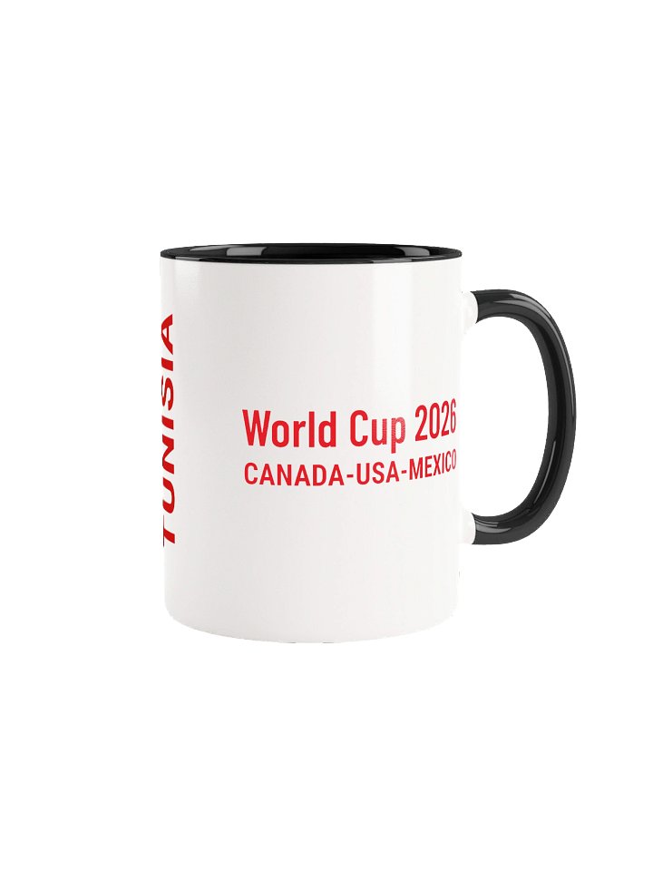 Tunisia 2026 World Cup Flag Mug - Tunisia Soccer Fan Coffee Cup - Premium Two-Tone Ceramic Mug product image (1)