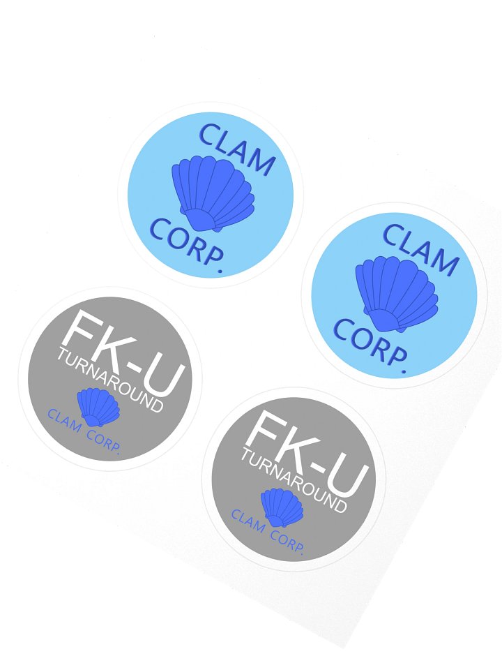 Clam Corp Stickers product image (2)