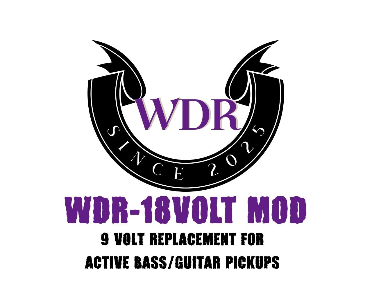 WDR-18Volt-Mod harness for EMG & Active Pickup (Solderless) product image (2)