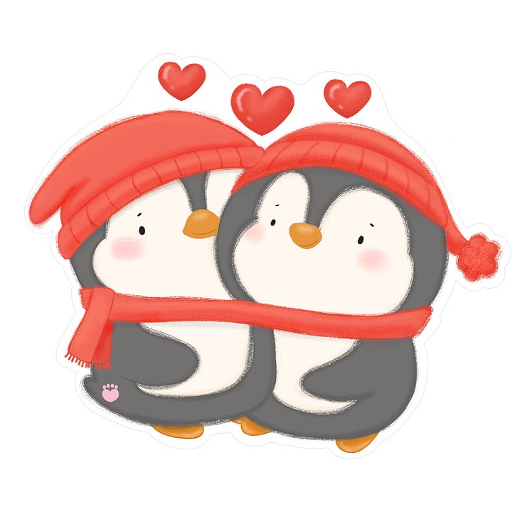 Cozy Penguin Sticker product image (1)