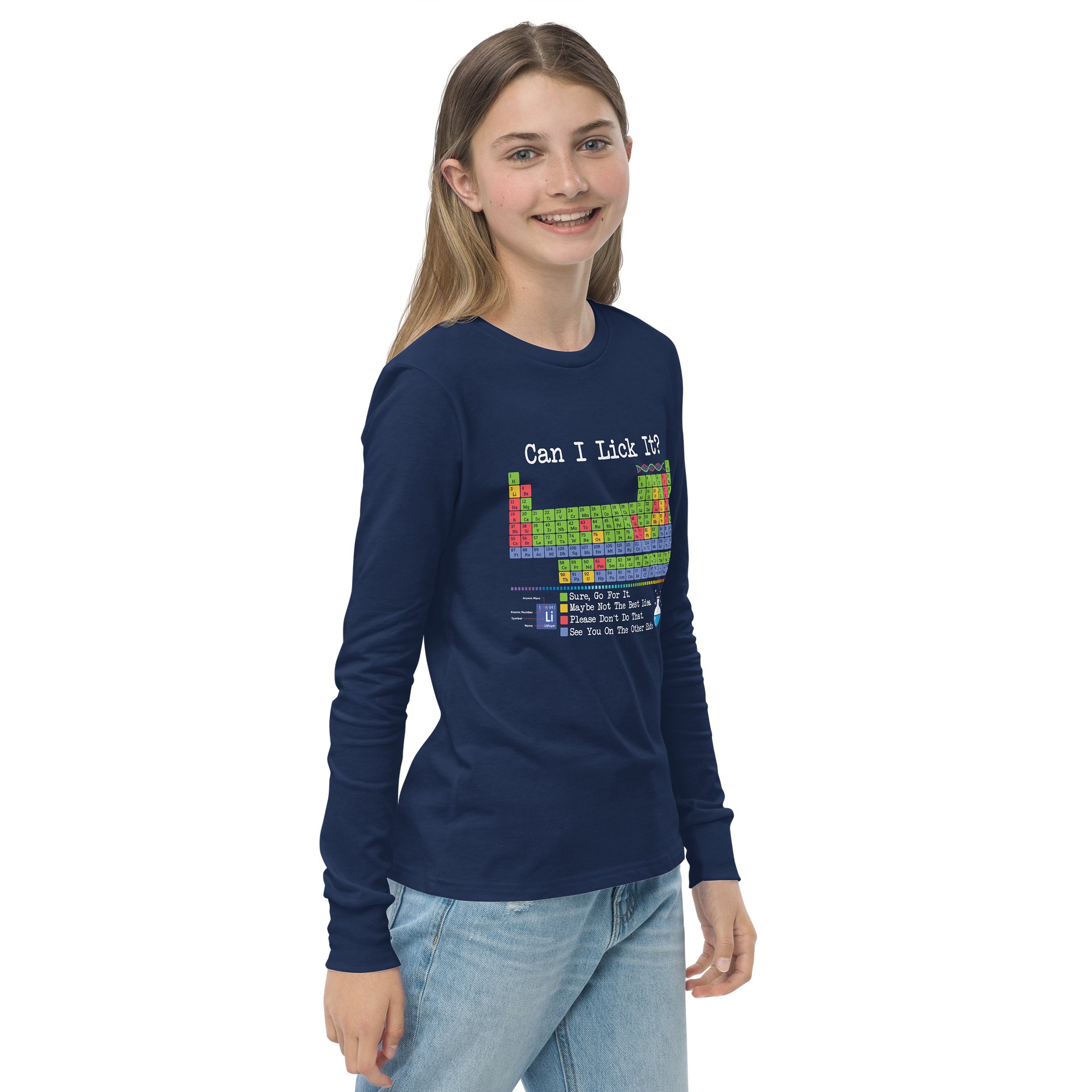 Youth Longsleeve Chemistry Nerd Shirt product image (16)