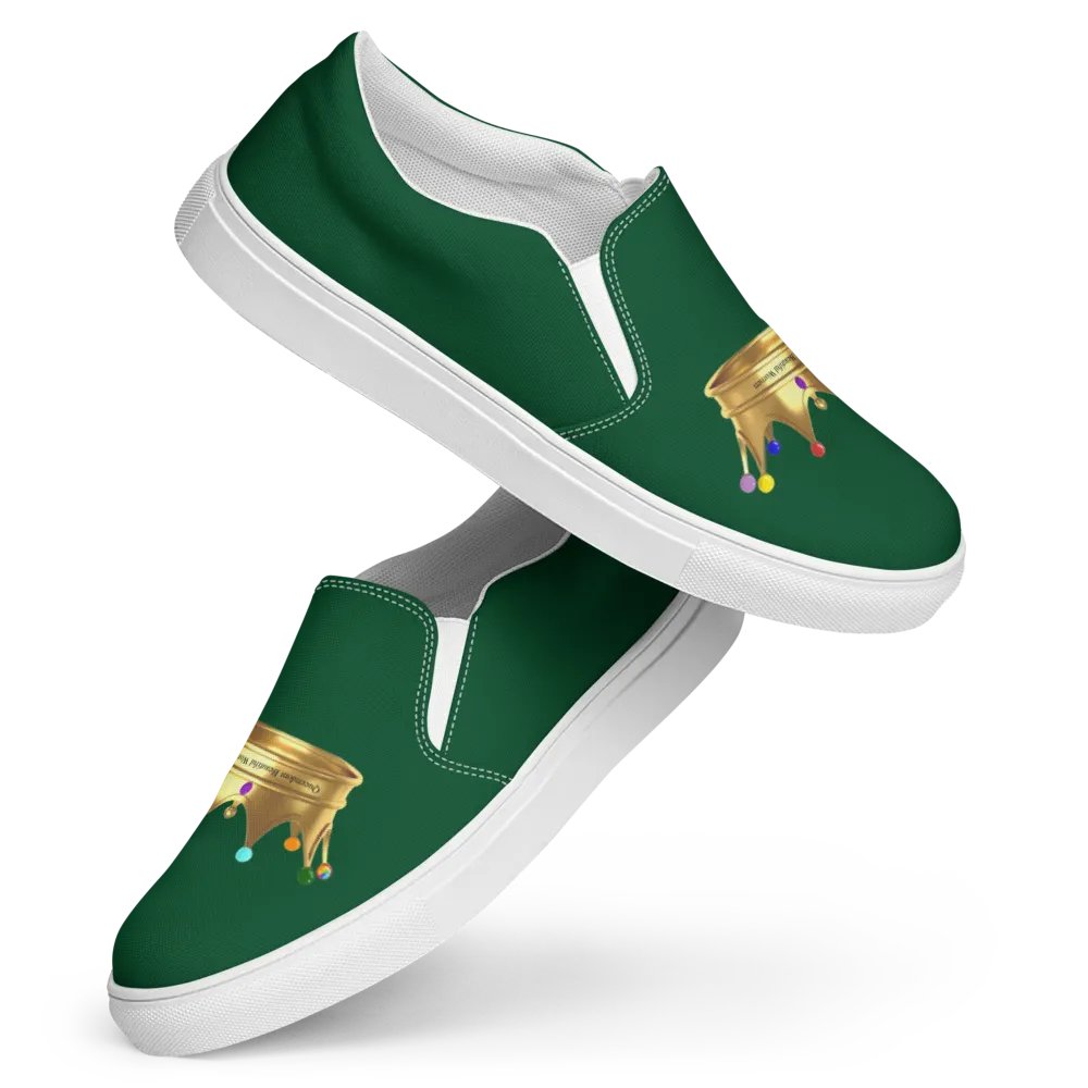 Queendom Beautiful Women Crown Canvas Shoes /Green (TM) product image (4)