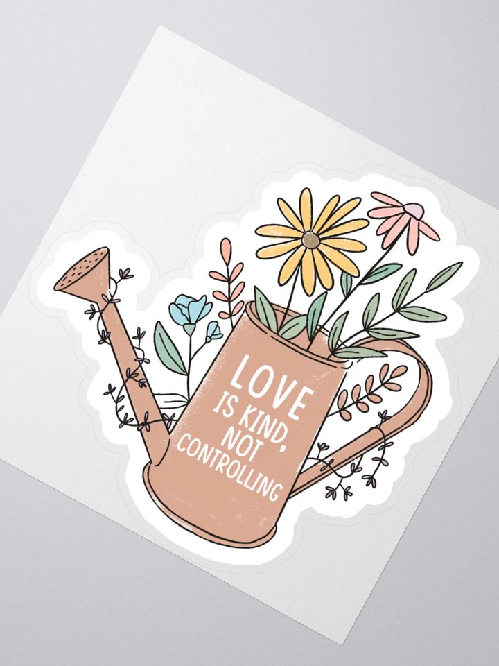 "Love is Kind, Not Controlling" Sticker product image (2)