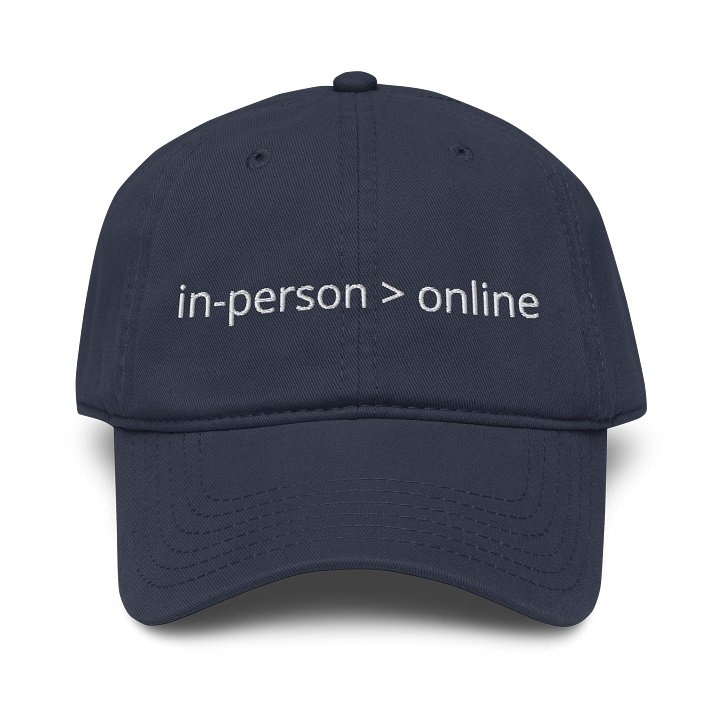 in-person > online embroidered baseball Cap product image (1)