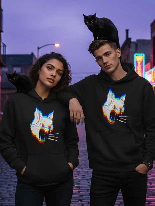 Dominator Cat Logo Hoodie Black product image (2)