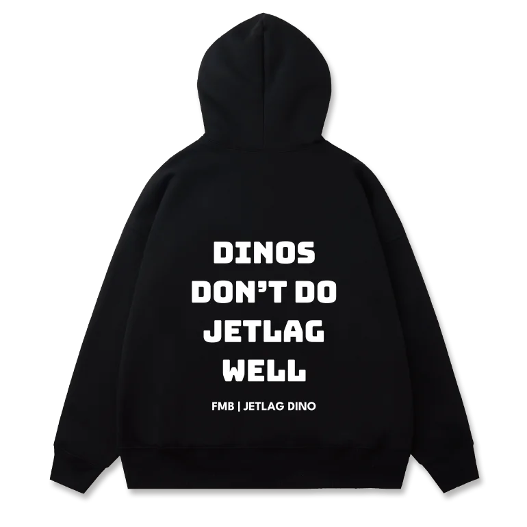 FMB JETLAG DINO 經典帽T (黑) product image (2)