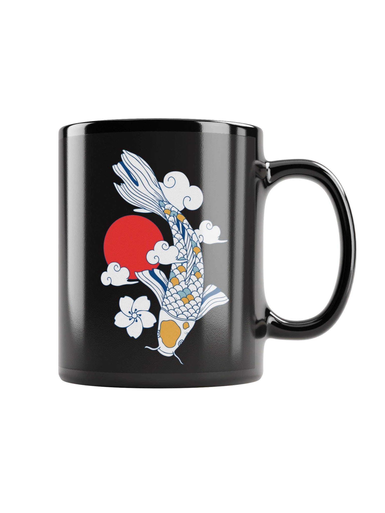 Koi Fish Black Mug product image (1)
