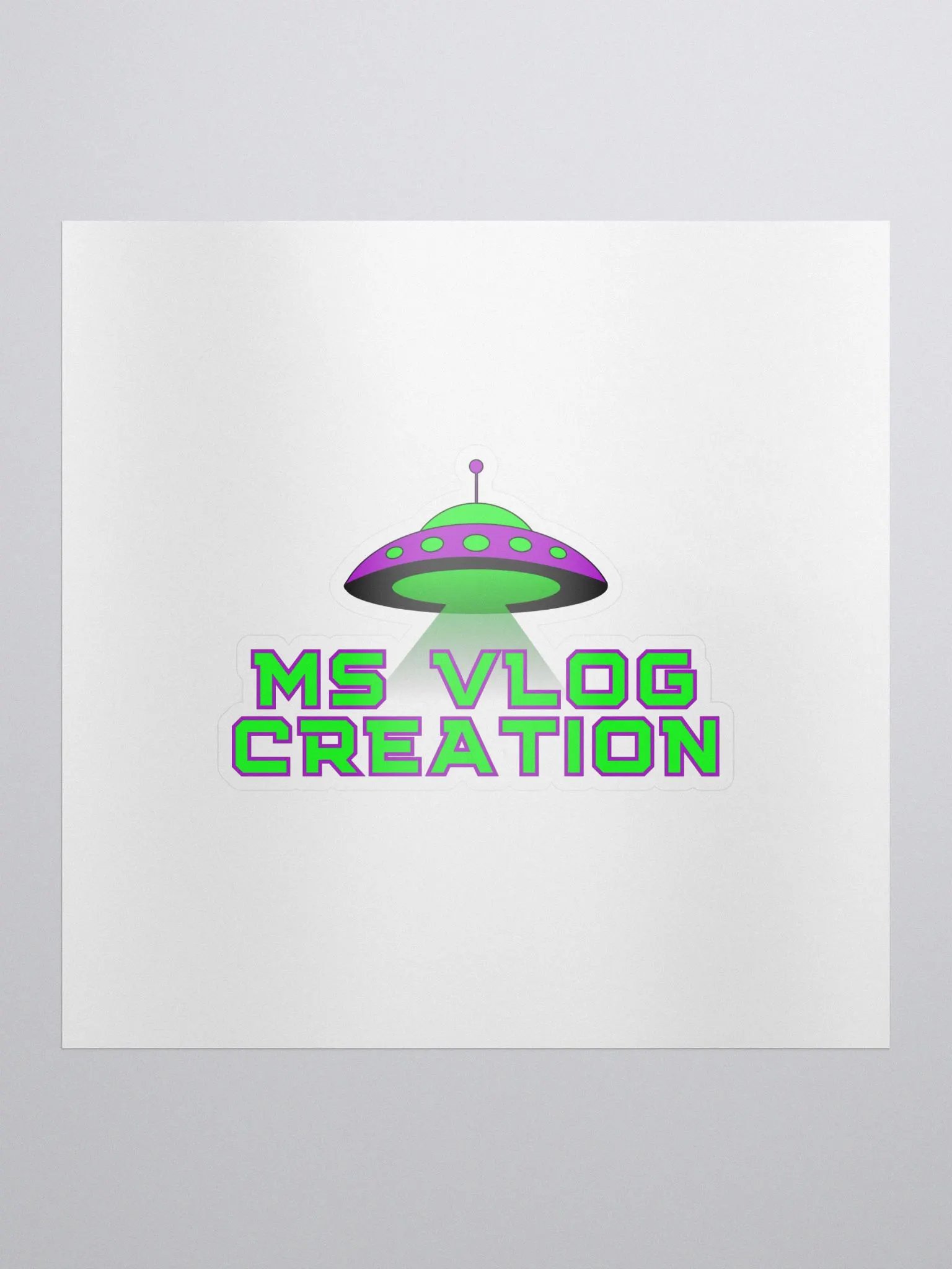 UFO Logo Sticker product image (1)