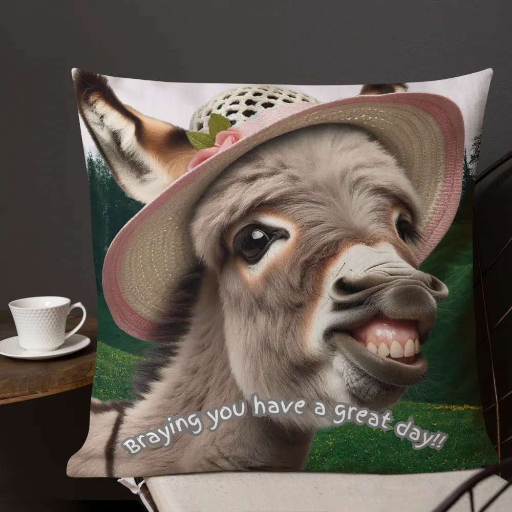Braying Donkey Throw Pillows product image (3)