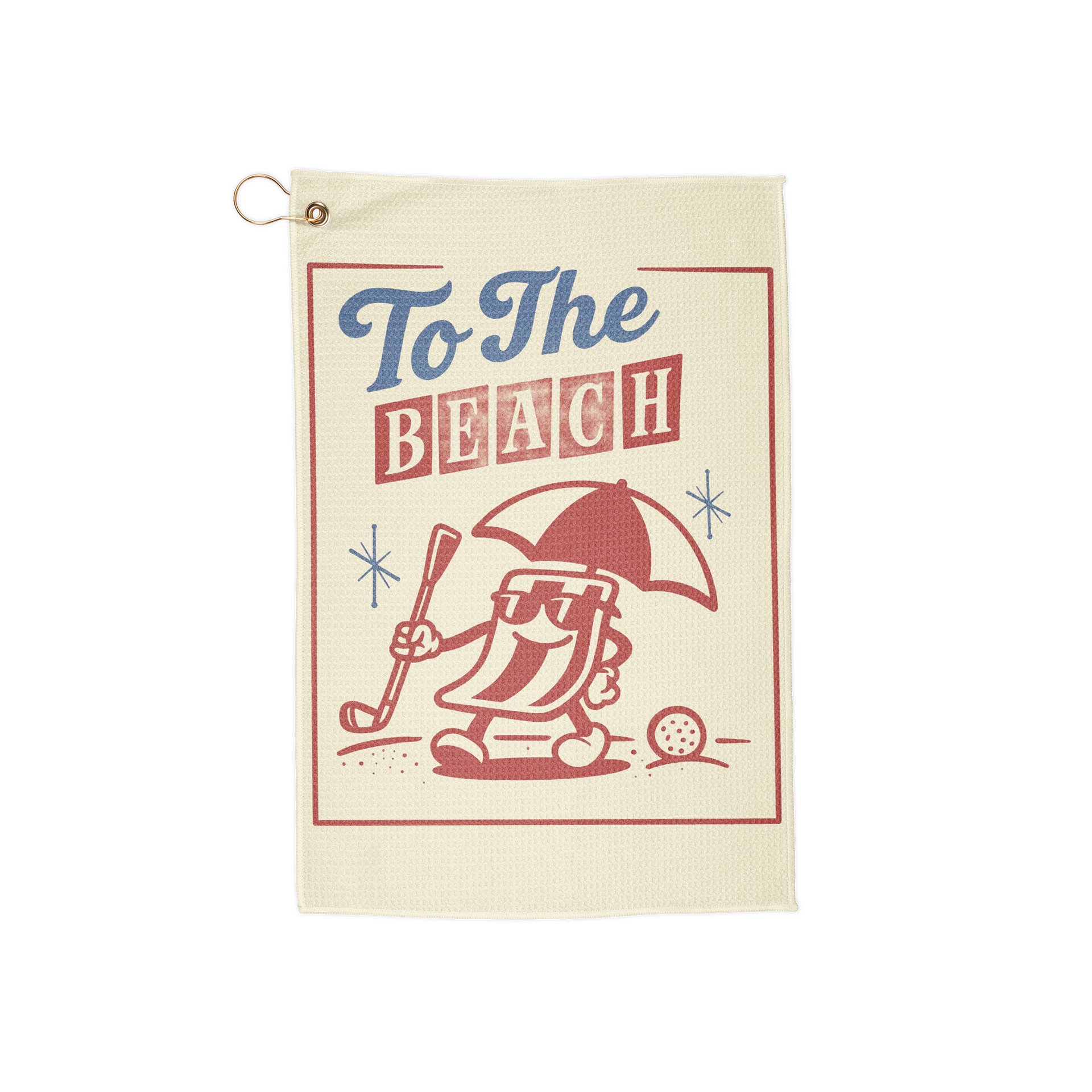 To the beach Golf Towl product image (1)