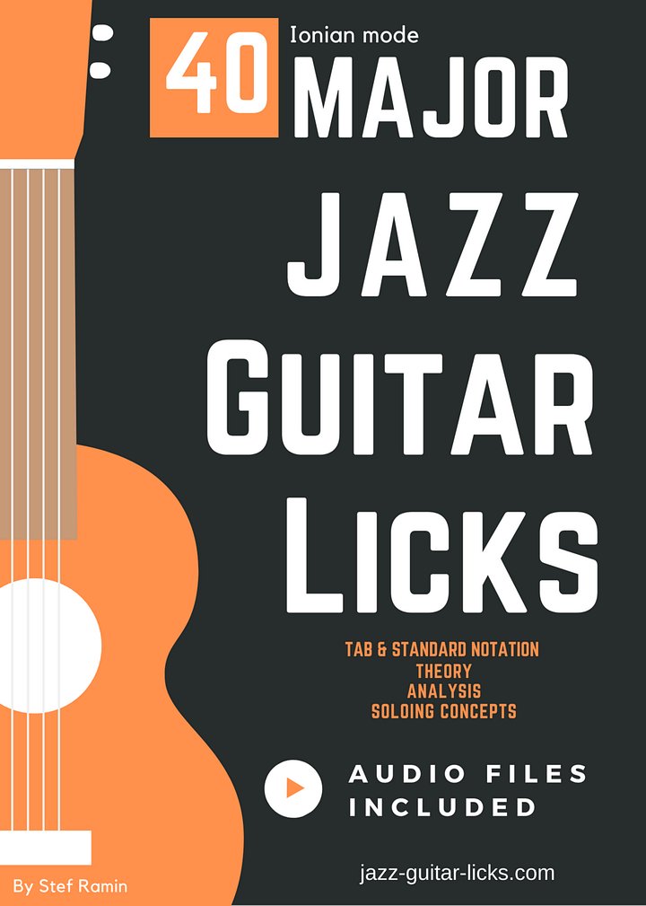 40 Major Jazz Guitar Licks - PDF eBook Method With Audio product image (1)