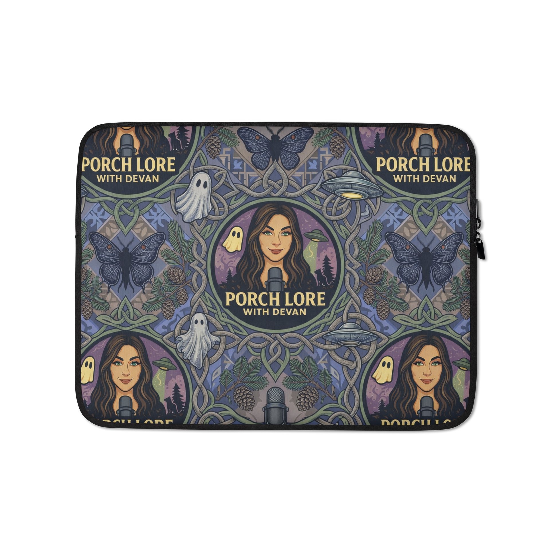 PORCH LORE DEVAN PERIWINKLE MOTH LAPTOP SLEEVE product image (1)