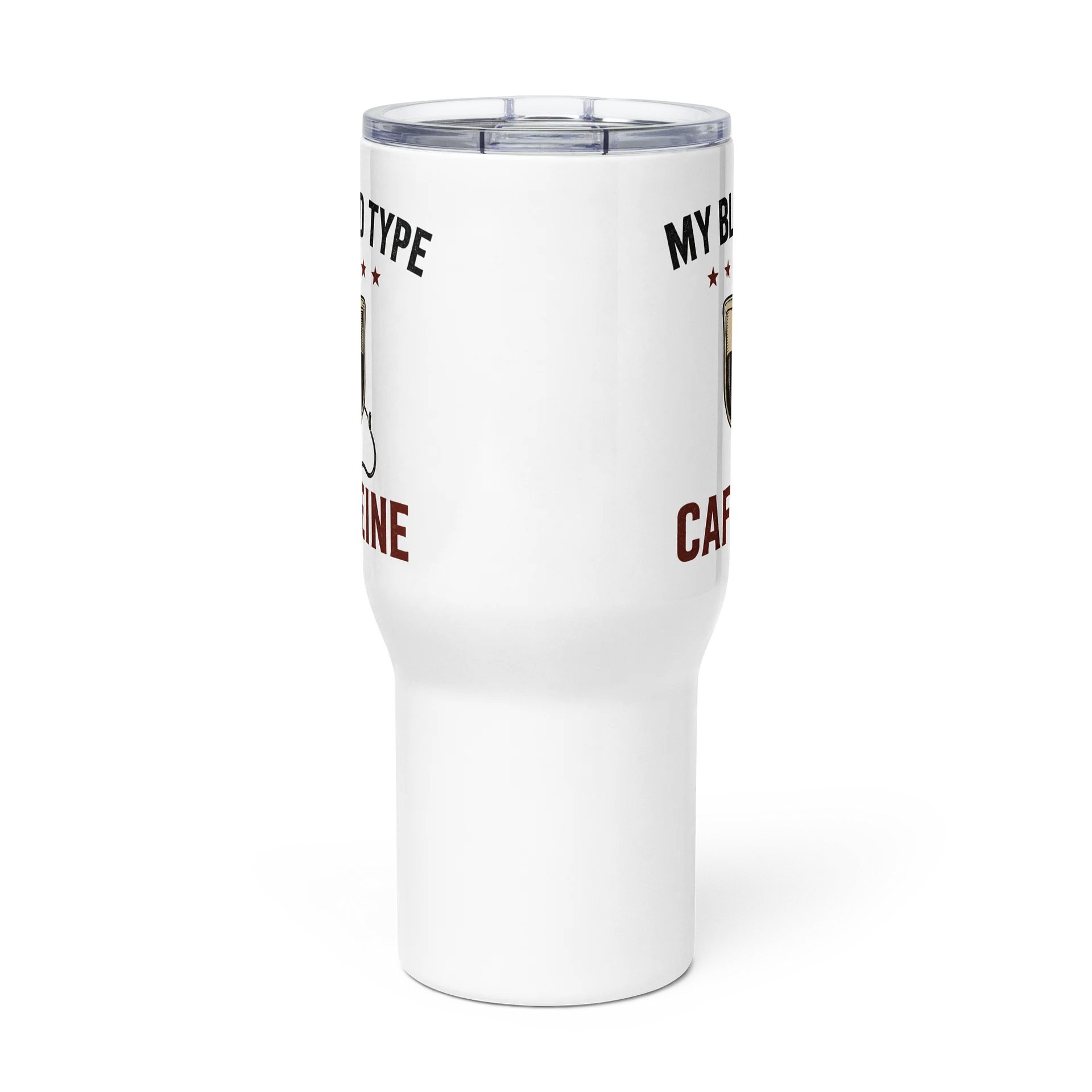 Powered by Caffeine Travel Mug product image (3)