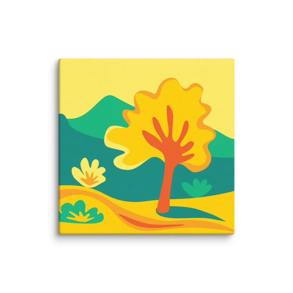 Sunburst Serenity Canvas - Abstract Landscape No. 9 product image (1)