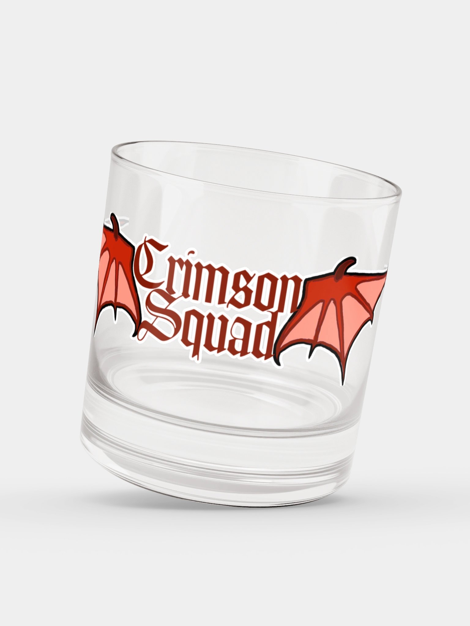 Crimson Squad Rocks Glass product image (3)