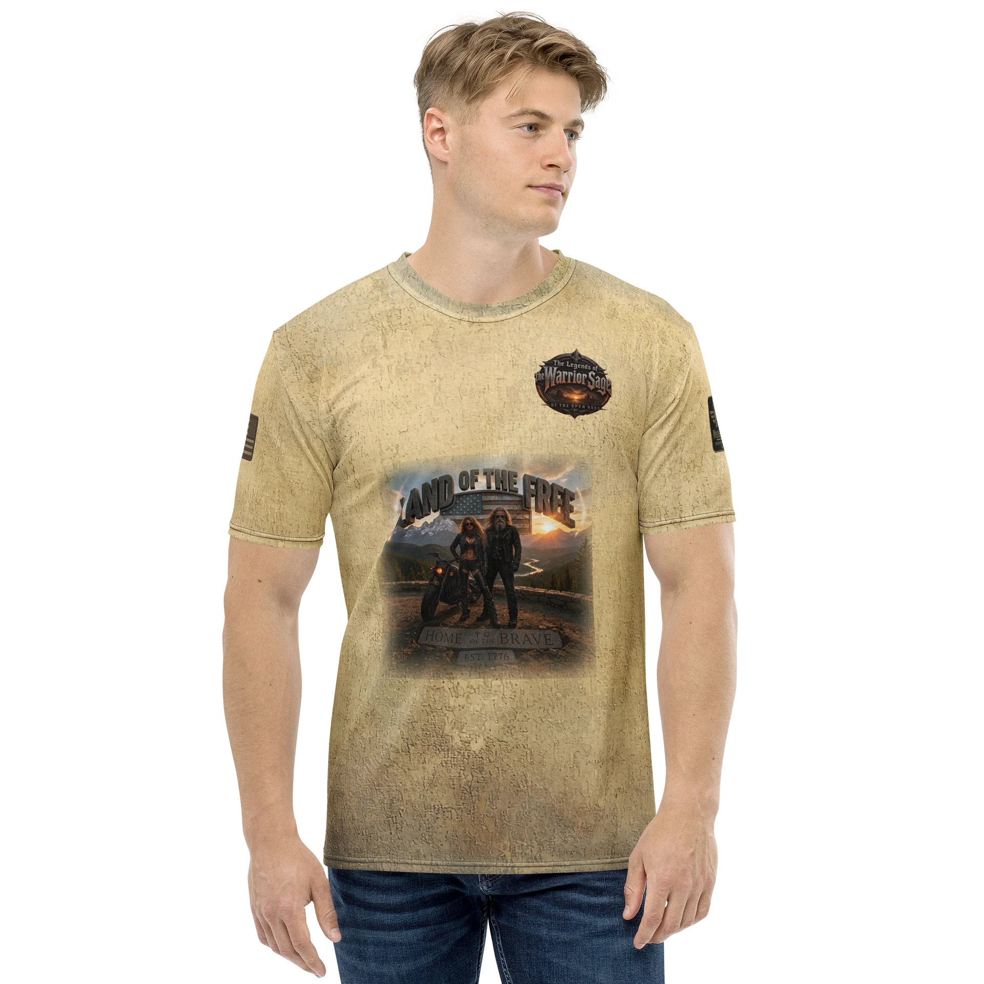 Warrior Sage Land of the Free MötoGraffitti Tee product image (2)