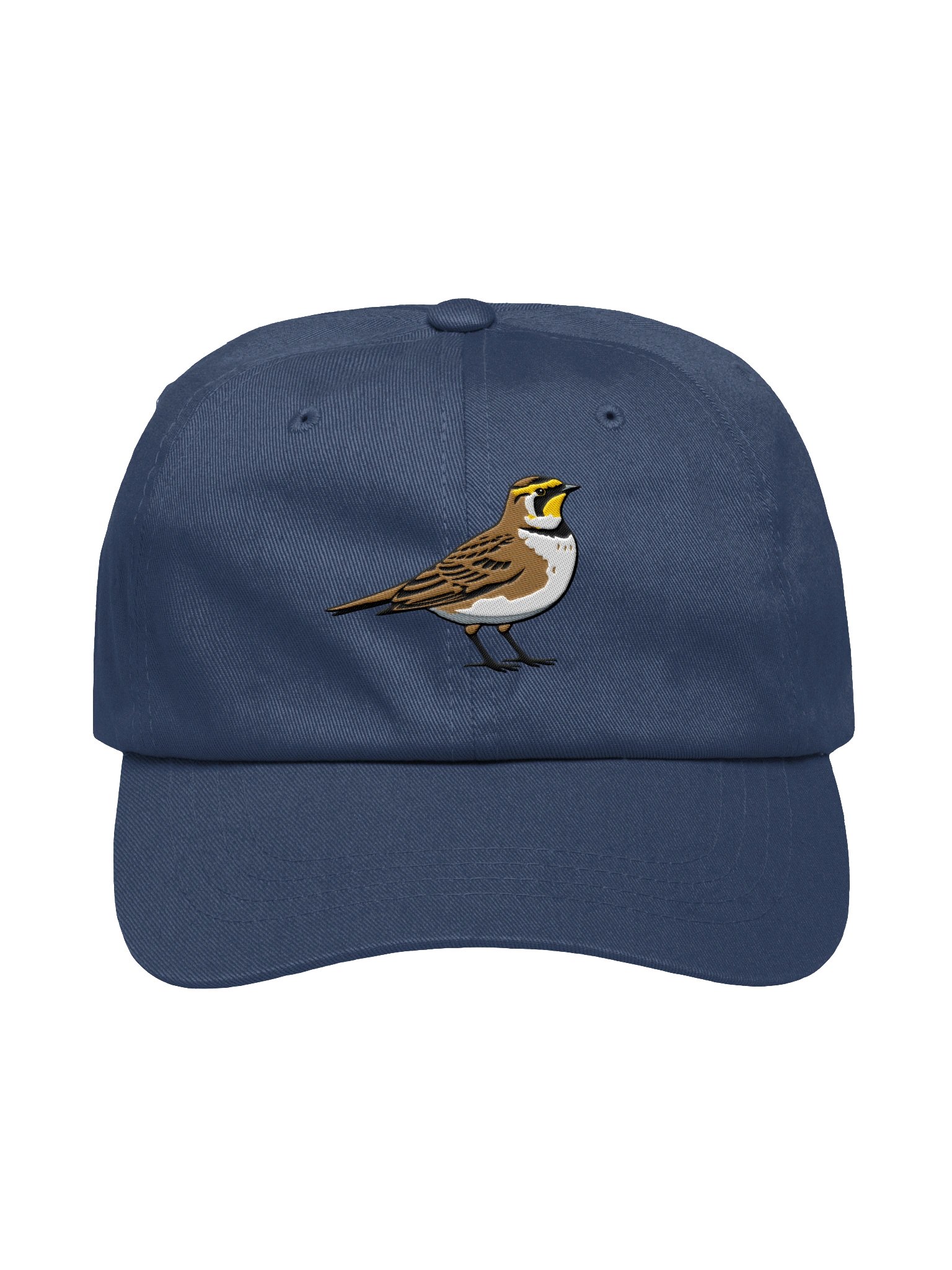 Horned Lark Embroidered Hat | Birdwatching Dad Hat product image (4)