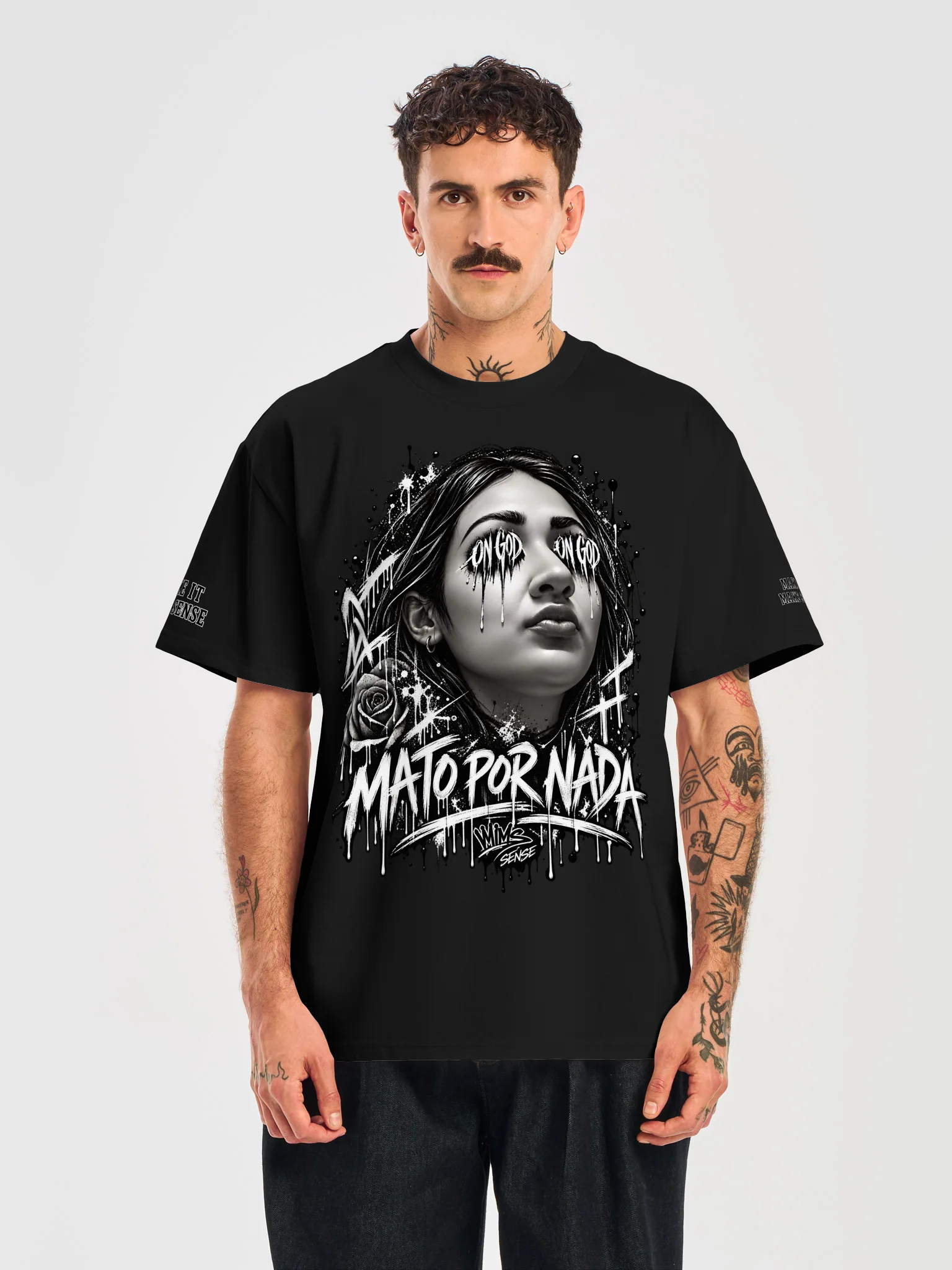 ON GOD Graffiti Face T-Shirt product image (10)