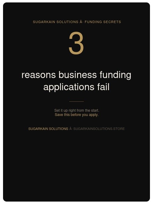 3 Reasons Business Funding Applications Fail and How to Fix It product image (1)