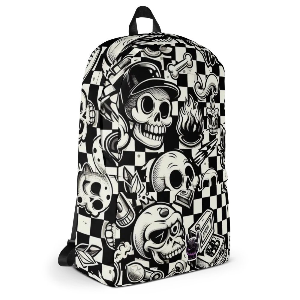 Whimsical Skulls All-Over Print Backpack product image (9)