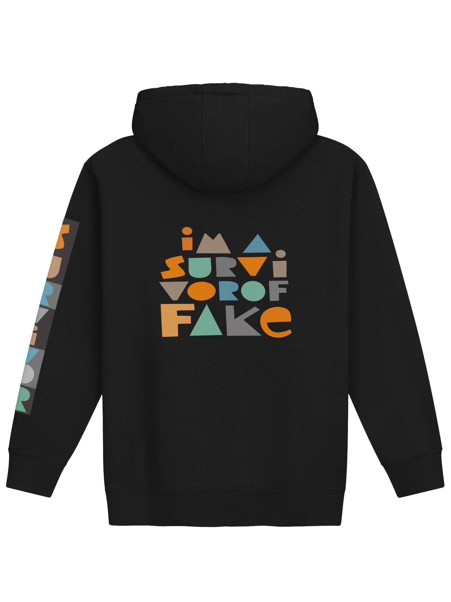 Survivor of Fake - Black Hoodie product image (2)