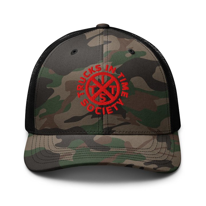 CROSSROADS RED Camo Trucker Hat product image (1)