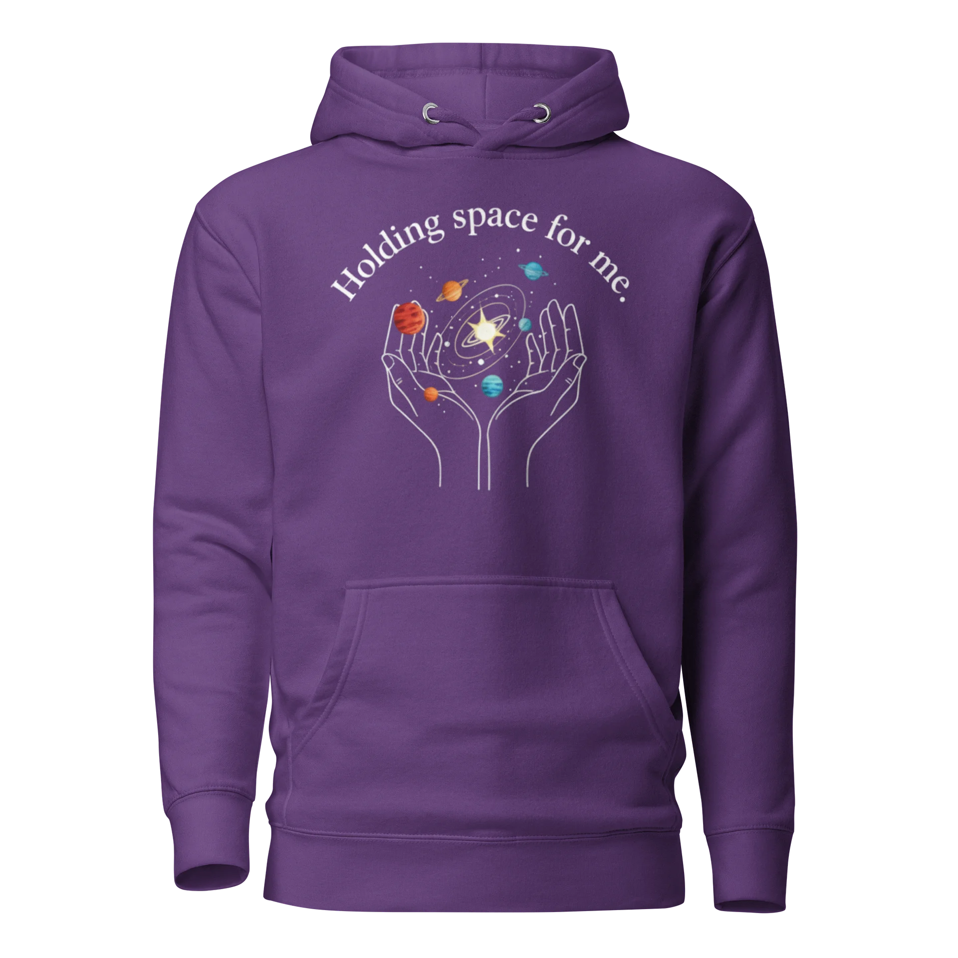 “Holding Space for Me” Long Sleeve Purple Shirt product image (1)