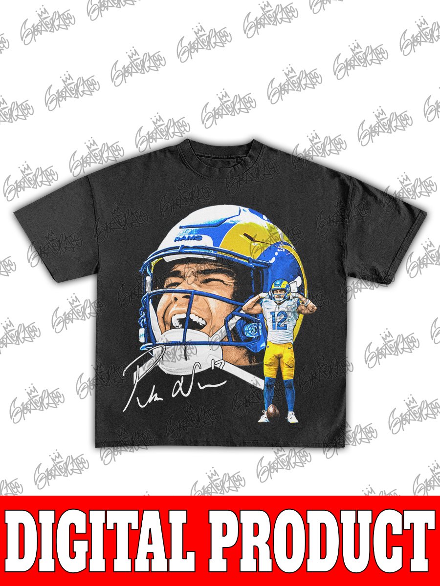 Puka Nacua Los Angeles Rams Vintage Rookie Record Bootleg Graphic product image (1)