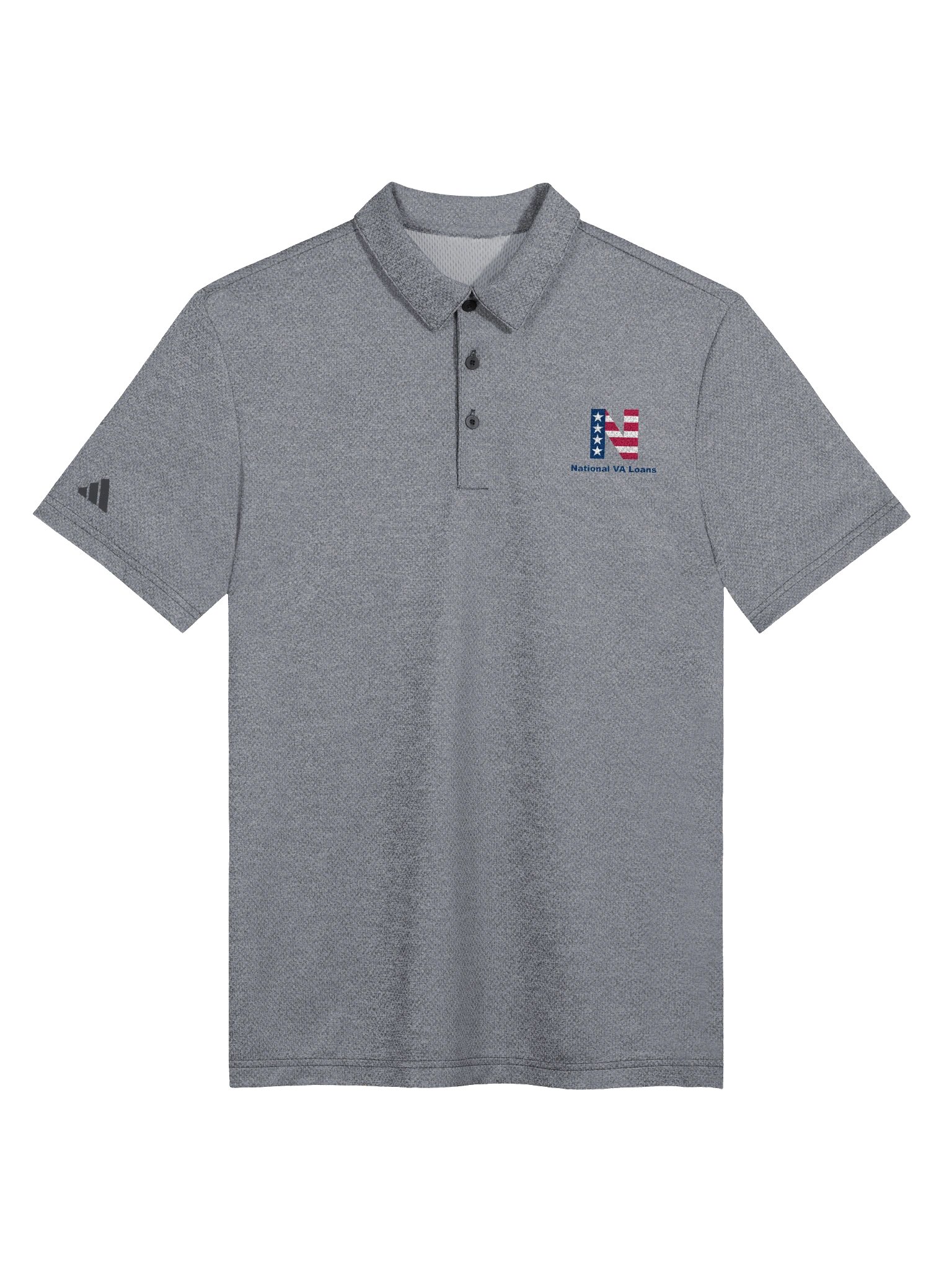 National VA Loans - Adidas Space-Dyed Polo Shirt product image (3)