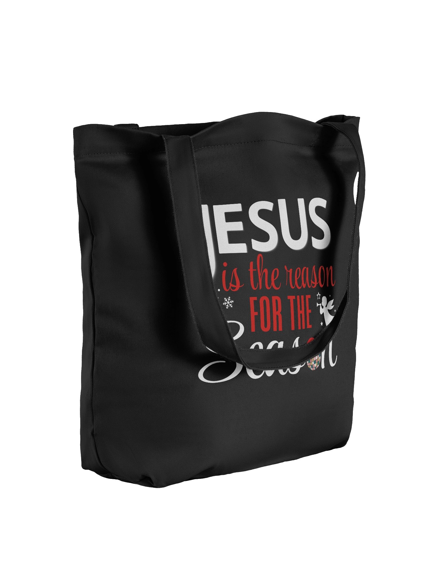 Jesus Is the Reason for the Season | Christian Christmas Tote Bag | Faith Holiday Gift product image (4)