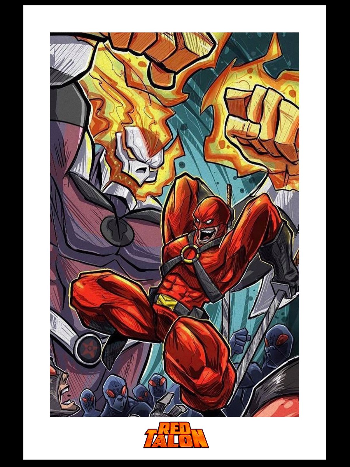 Red Talon – Issue #3 Cover Poster - 12" x 18" product image (1)