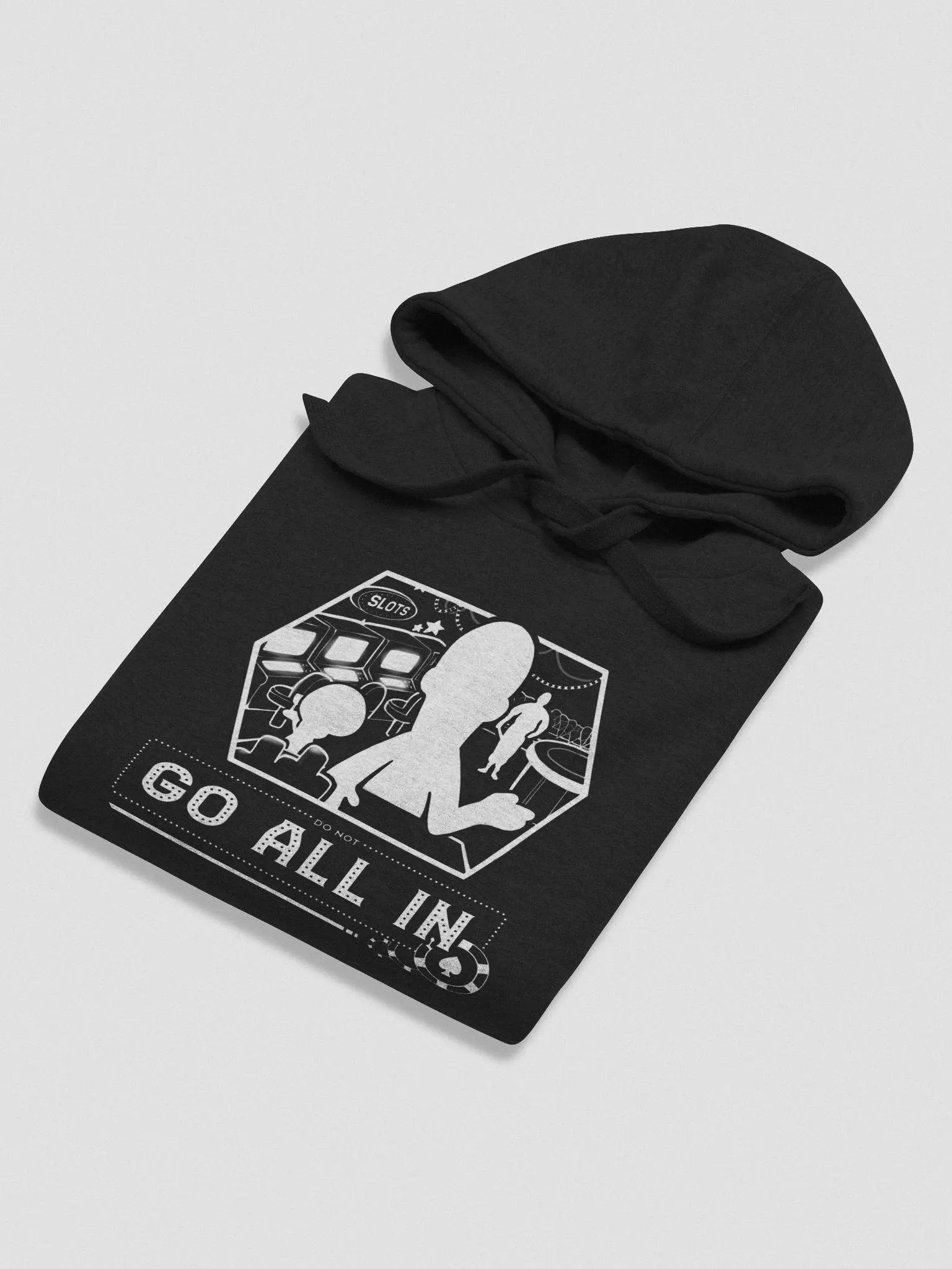 DO NOT GO ALL IN Hoodie White Logo product image (20)