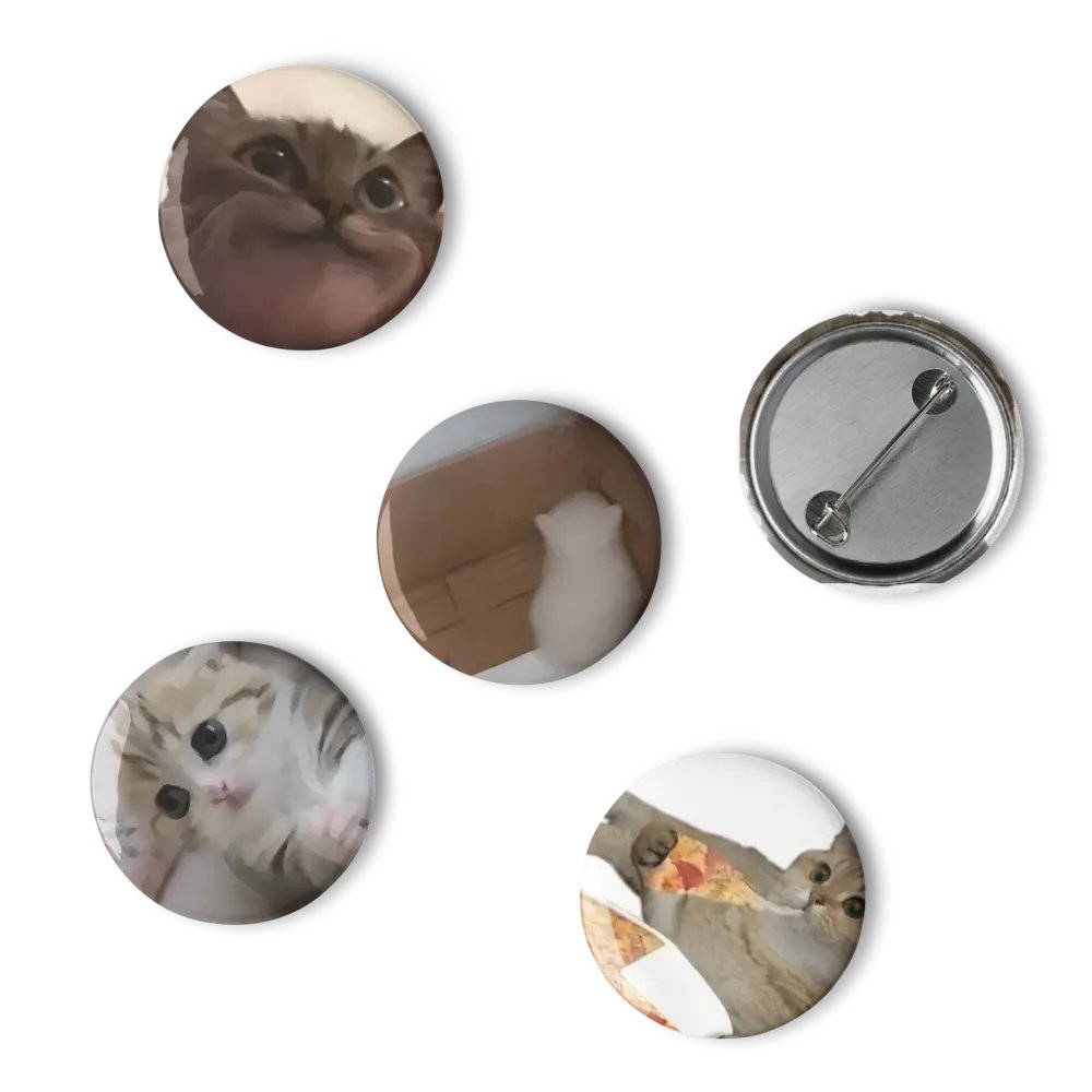 Set of Pin Buttons: Meme Cats 50 product image (6)