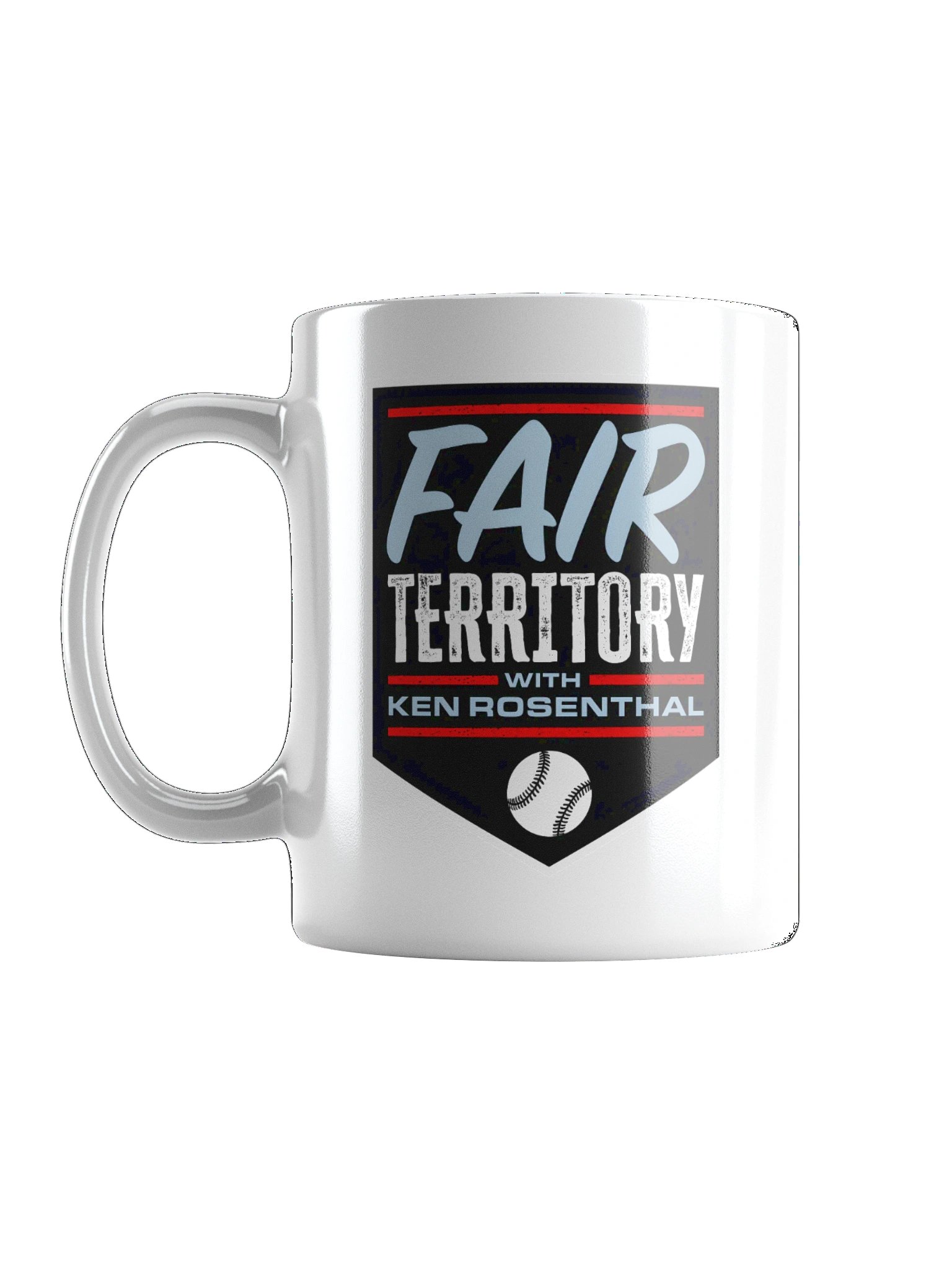 Fair Territory with Ken Rosenthal Glossy White Mug product image (6)