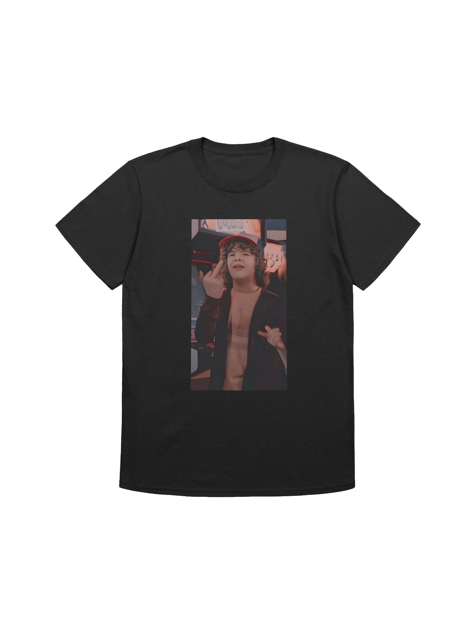 Dustin Henderson Stranger Things Middle Finger Netflix Serie Shirt product image (1)