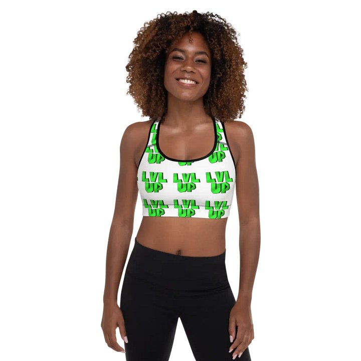 LVL UP White Sports Bra product image (2)