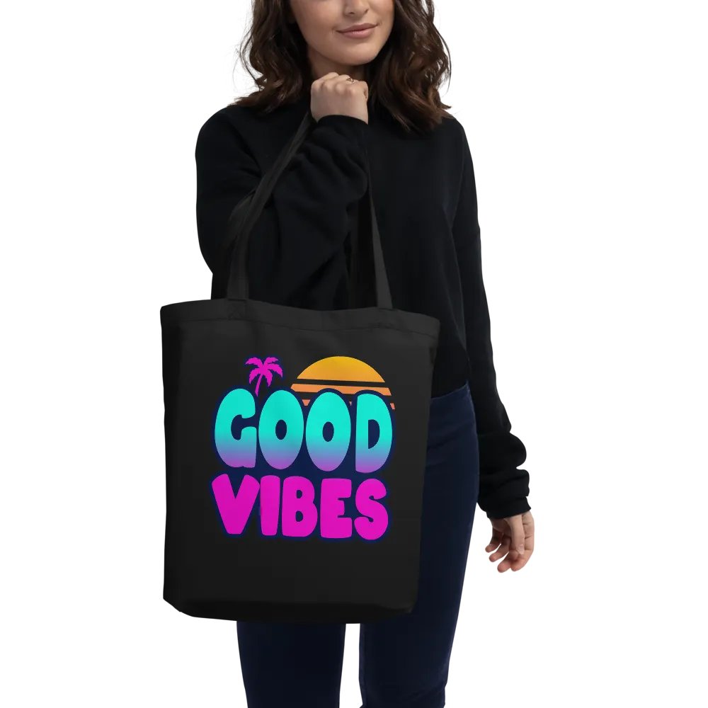GOOD VIBES Eco-Friendly Tote Bag product image (2)