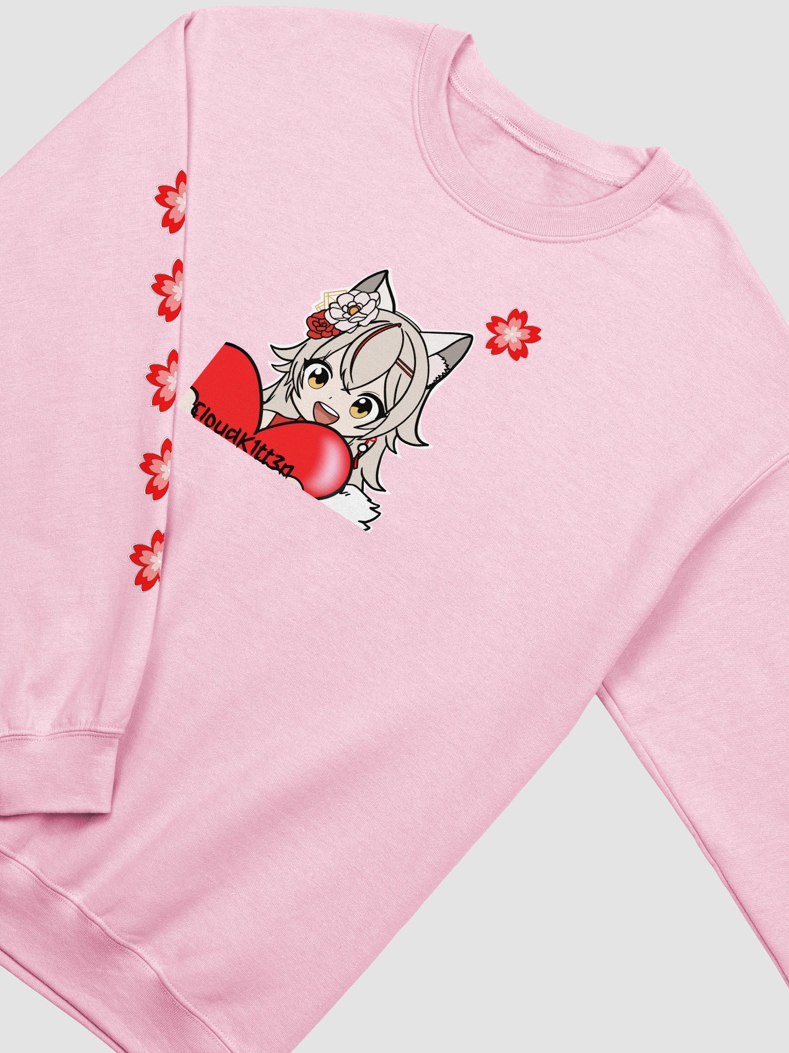 Chibi Heart & Sakura Crewneck product image (3)