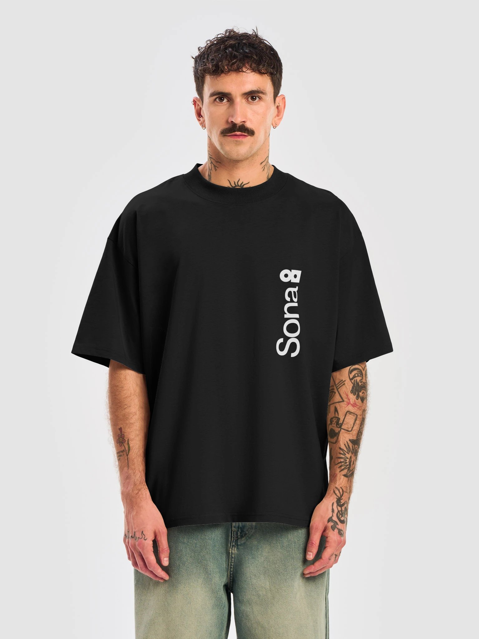 Sona8 oversized tee, dark product image (9)
