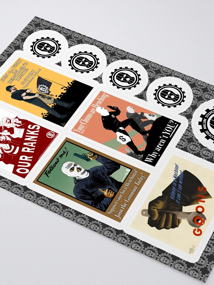 Goonion Propaganda Poster Sticker Sheet product image (2)