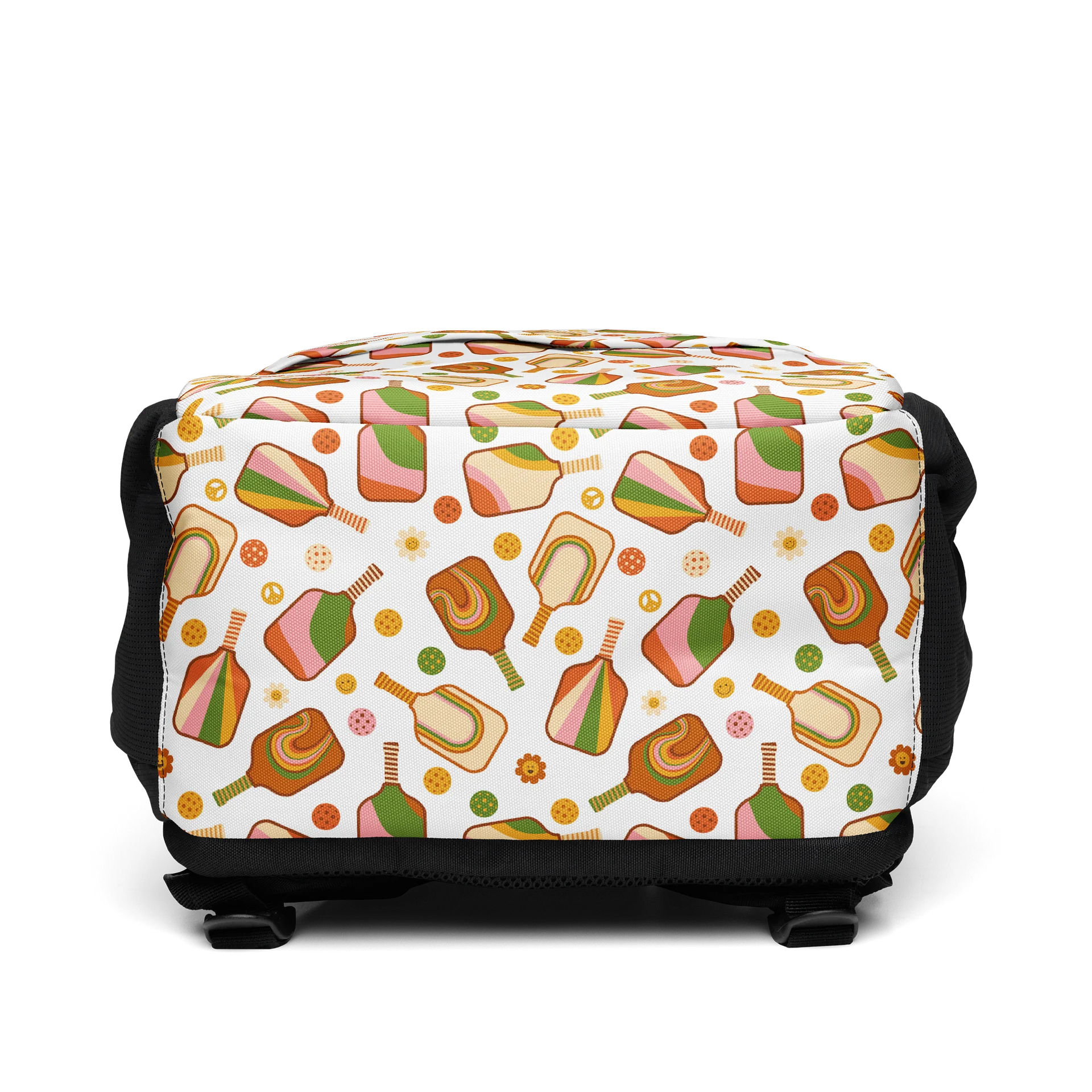 Groovy Retro Pickleball Backpack with Pockets product image (3)