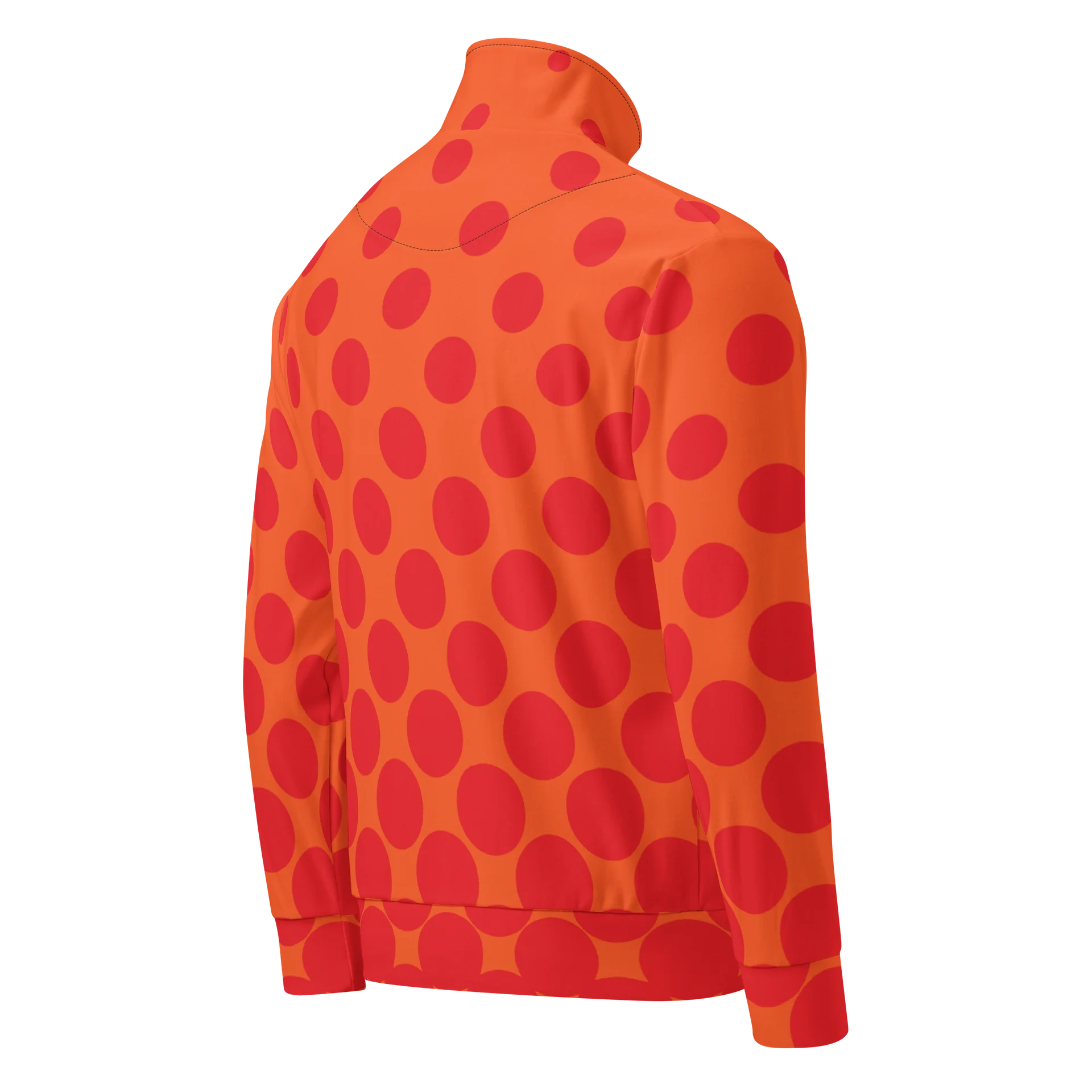 Bold Orange Polka Dot Track Jacket product image (2)