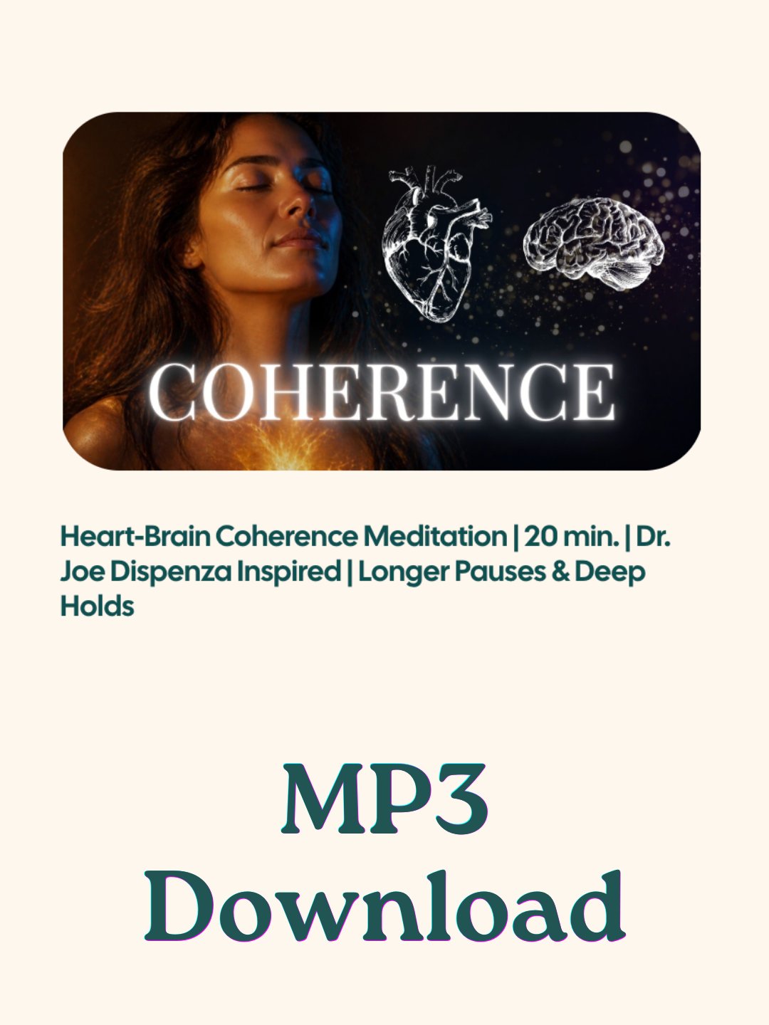 Heart-Brain Coherence Meditation with Longer Pauses & Deep Holds — 20 Minutes product image (1)