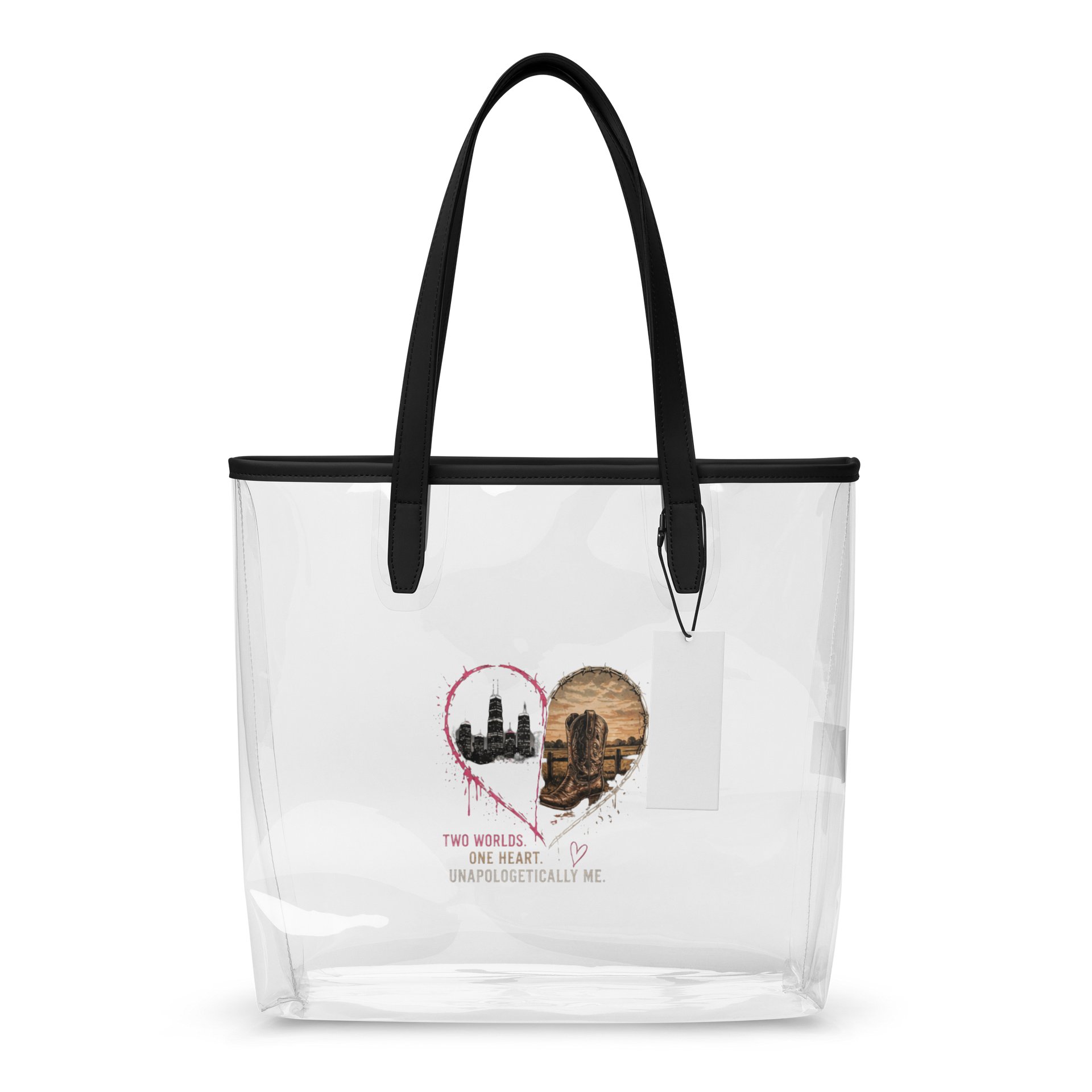 Two Worlds. One Heart. Clear Tote product image (1)