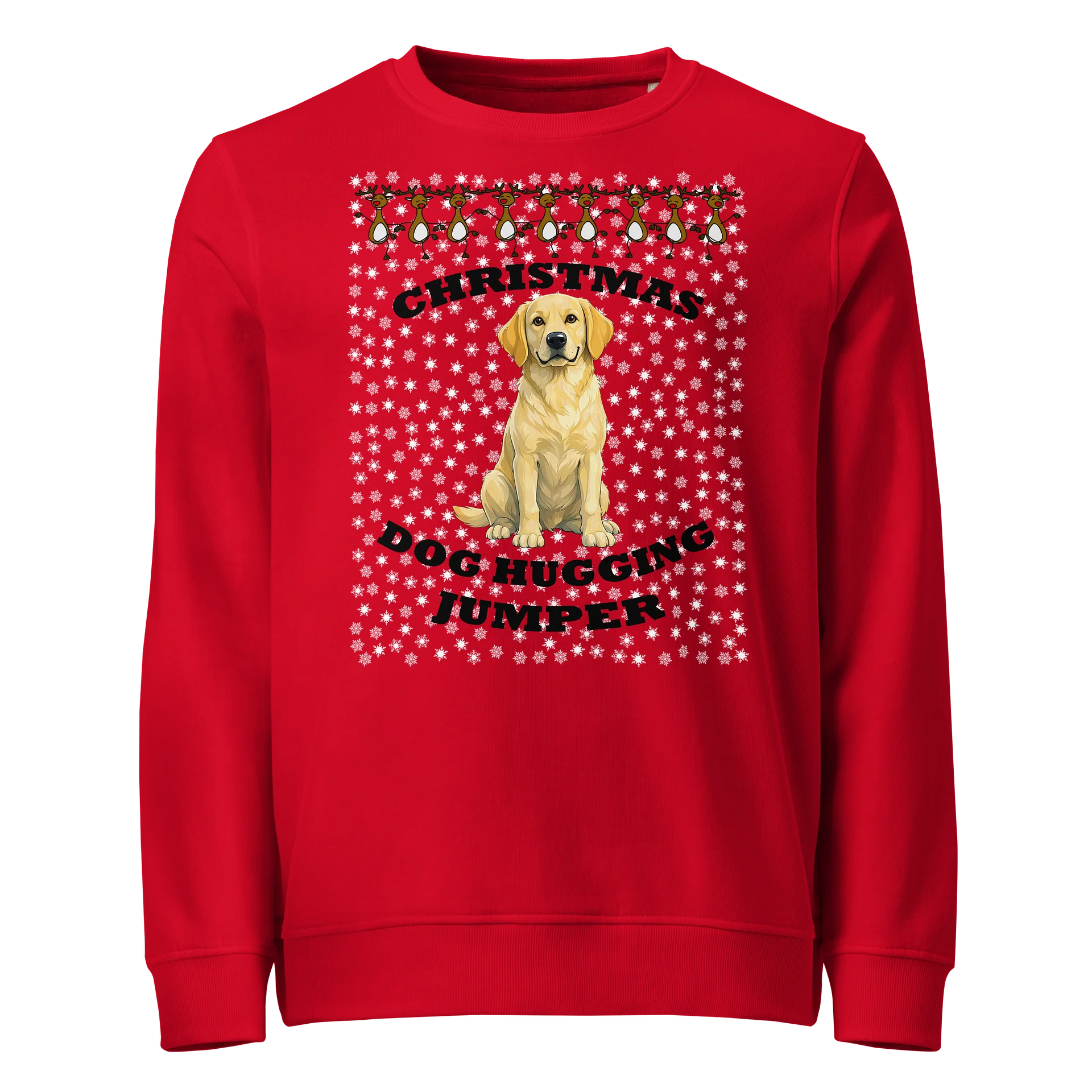 Christmas Dog Hugging, Labrador, gold product image (1)