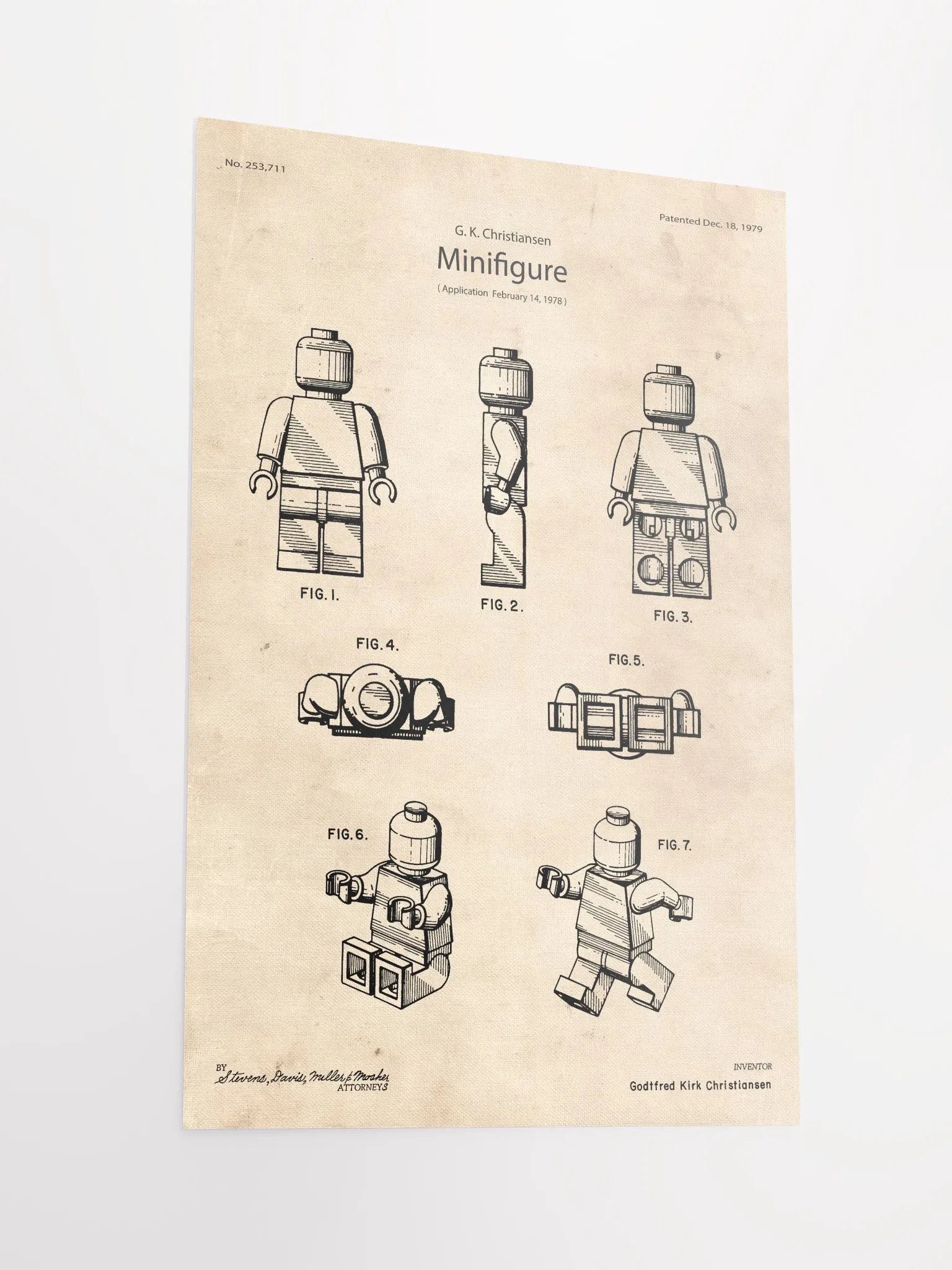 LEGO Minifigure Patent | Poster product image (3)