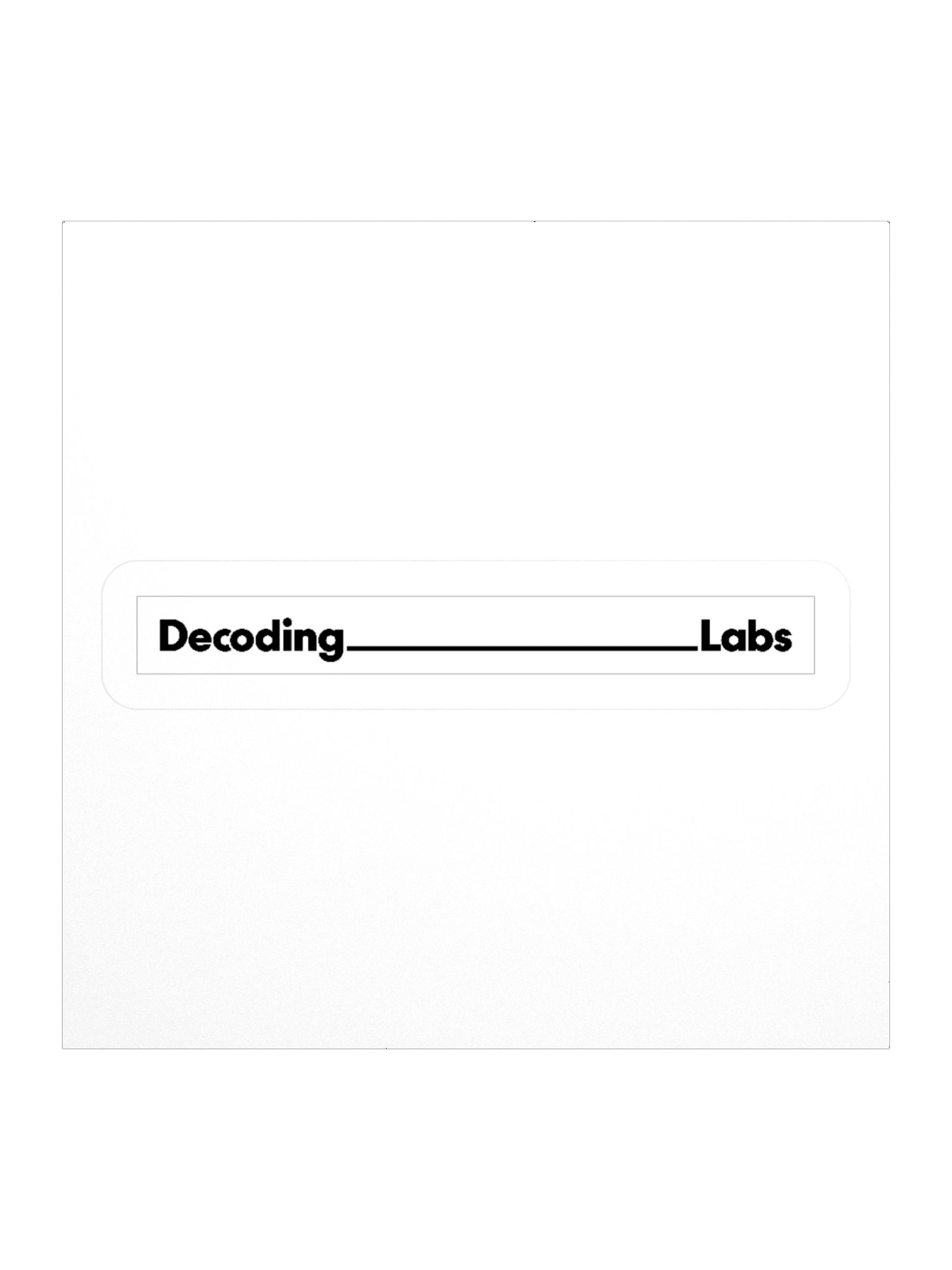 Decoding Labs Signature Stickers - Black product image (1)