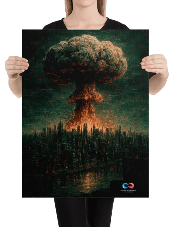 CINEMATIC ART POSTER – DYSTOPIAN GLITCH #009 product image (2)