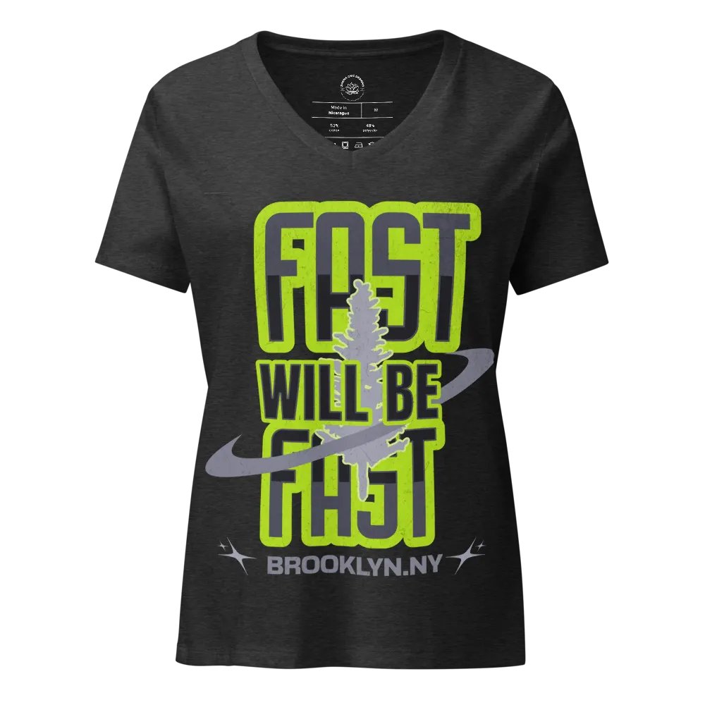 Fast & Free Tree Arrow V-Neck Tee product image (1)